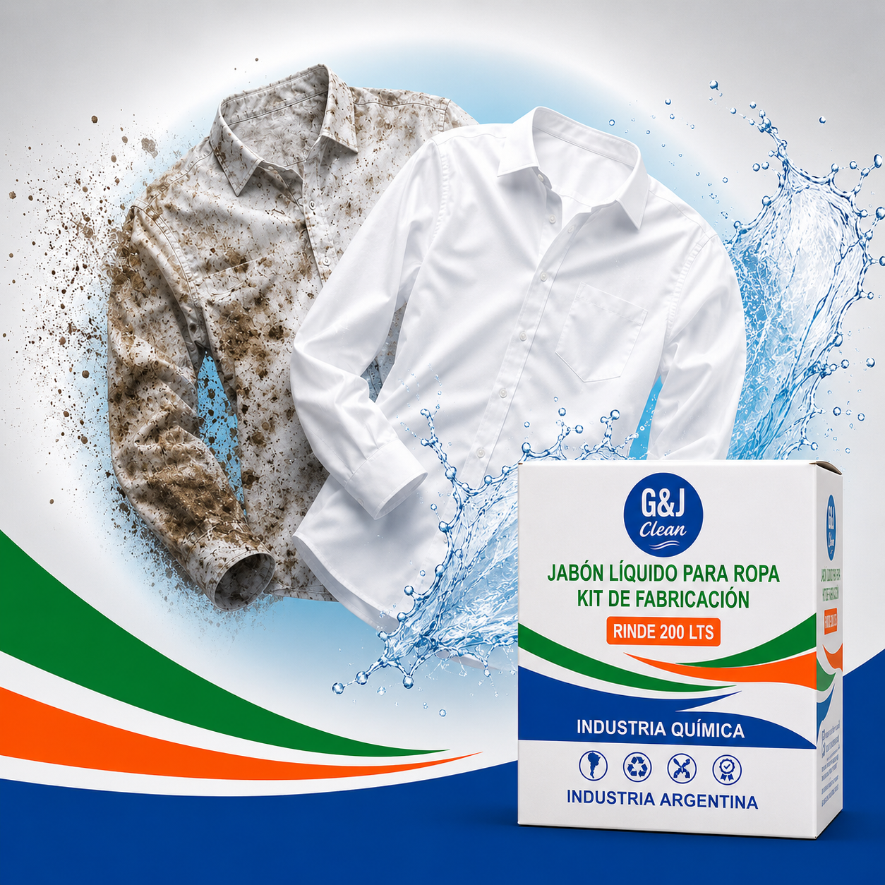 Jabon liquido para ropa Kit de fabricacion.