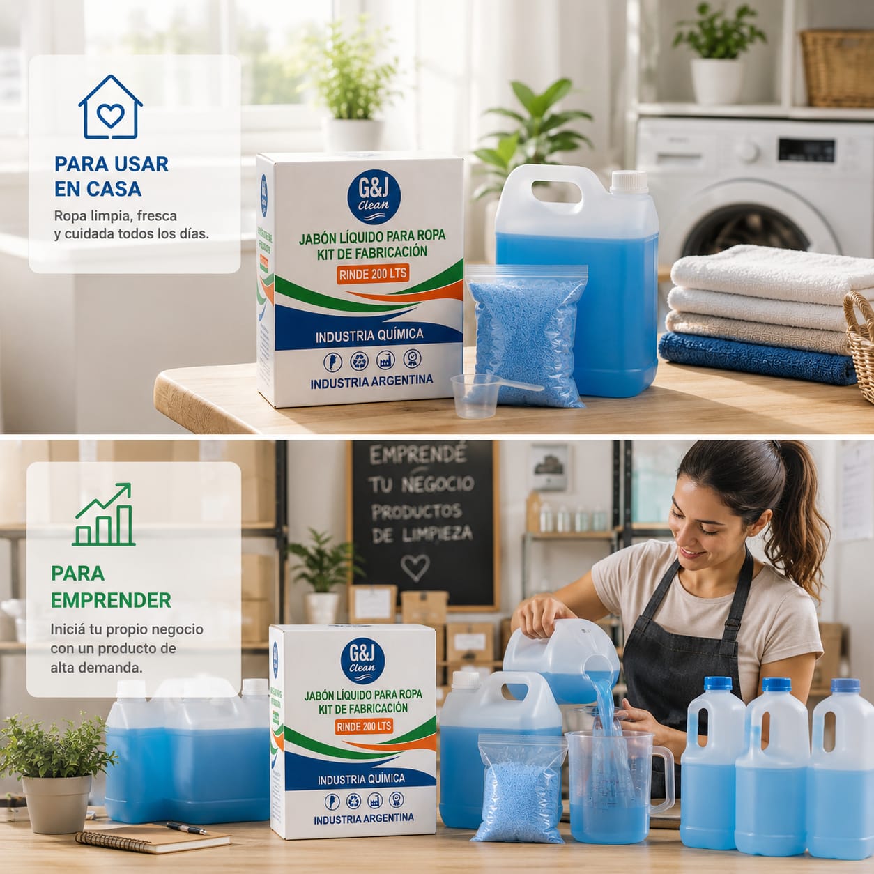 Jabon liquido para ropa Kit de fabricacion.